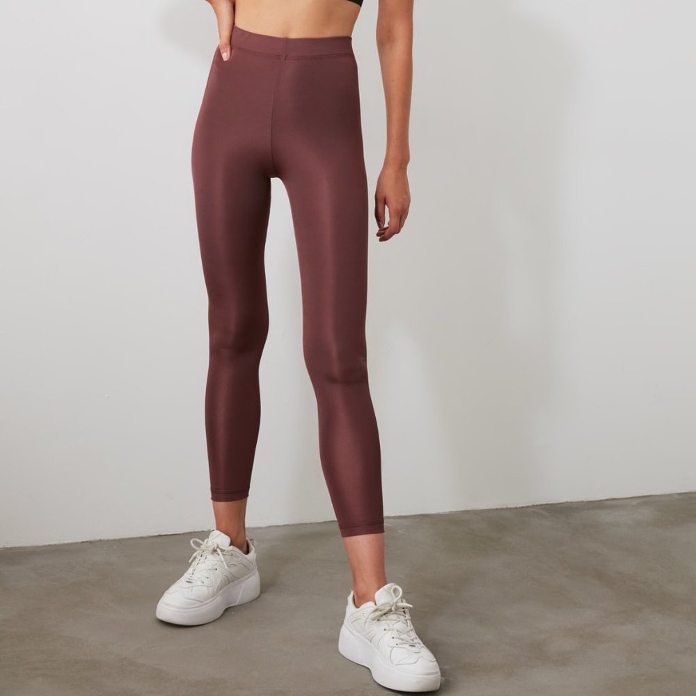 High Waist Cinnamon Brown Leggings Medium